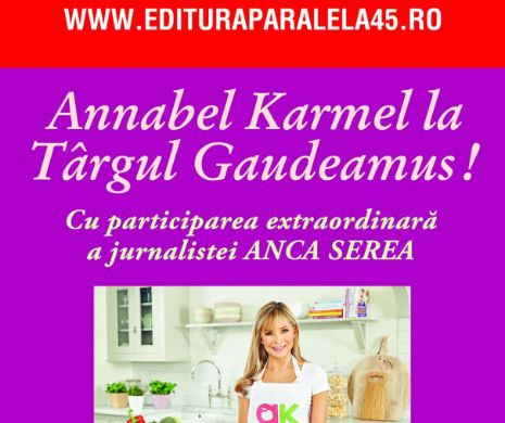 Annabel Karmel și Anna Bîkova vin la „Gaudeamus”