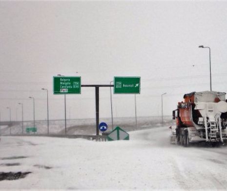 Autostrada Soarelui pregătită pentru iarnă. Suspendarea traficului, stabilită după consultarea IGPR