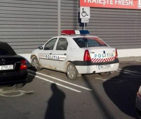 CĂLĂRAŞI. Poliţist amendat că a parcat pe un loc pentru persoane cu handicap