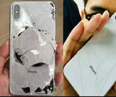 Incredibil ce eşec! Iată cum arată iPhone X după ce a fost scăpat pe jos