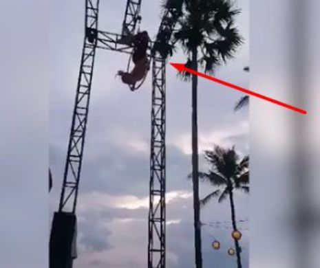 Momentul DRAMATIC în care o acrobată ÎȘI RUPE GÂTUL, căzând de la patru metri înălțime! Totul a fost FILMAT. Reacția familiei-Video