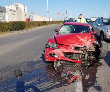 Șofer, băut și fără permis de conducere, fugit de la accident, capturat de polițiștii din Constanța. Băgase trei oameni în spital