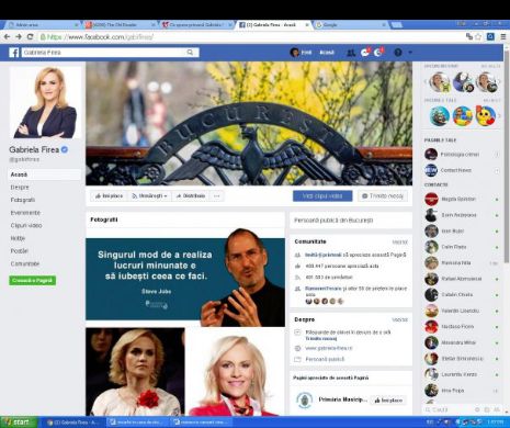 Cu jumătate de milion de urmăritori, Gabriela Firea este campioană pe Facebook la capitolul postări