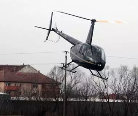 Vrancea: Dezinfecție cu elicopterul, făcută gratis de un țăran putred de bogat