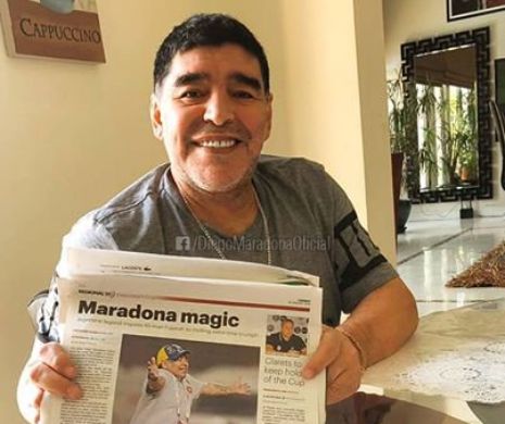 Laurențiu Reghecampf a fost făcut MARE de Diego Armando Maradona. Antrenorul român, în poză alături de SUPERSTARUL argentinian