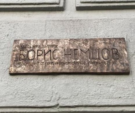 Moscova APROBĂ amplasarea unei plăci în MEMORIA opozantului Boris Nemțov