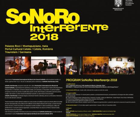 Programul de burse SoNoRo Interferențe continuă în 2018