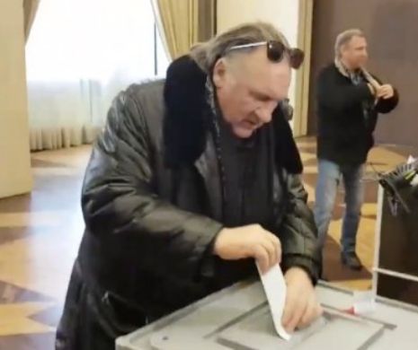 Cetățeanul Depardieu a votat pentru alegerile din Rusia!