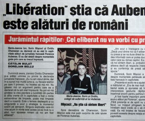 Jurnaliștii români răpiți în Irak au jurat să o protejeze pe Florence Aubenais. Franțuzoaica a mințit