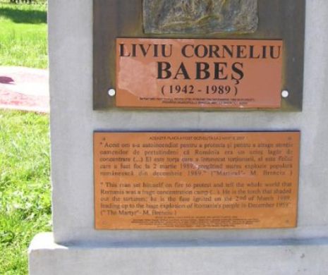 Liviu Corneliu Babeş COMEMORAT la 29 de ani de când și-a dat FOC