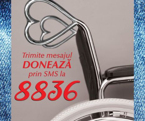 Acum poți dona 2 Euro prin SMS pentru copiii aflați în dificultate trimițând mesajul DONEAZĂ la 8836