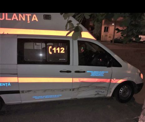 Ambulanță avariată într-un accident la Constanța