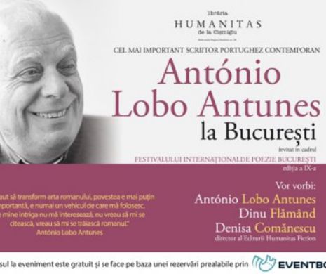 António Lobo Antunes, cel mai important scriitor portughez contemporan, vine în România. „Pe râurile ce duc...” e ultimul său roman