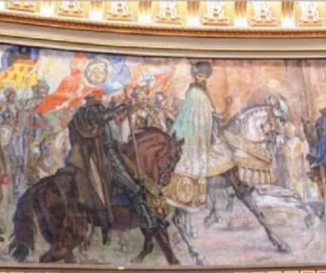 Arsenie Boca a pictat calul lui Mihai Viteazu de pe fresca de la Ateneul Român?