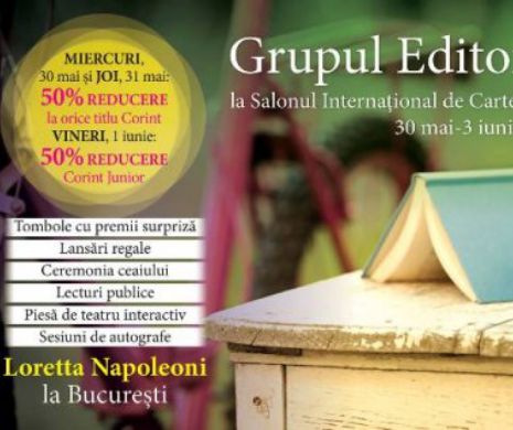Bookfest 2018 - Grupul Editorial Corint - ofertă de carte și program