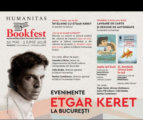 Bookfest 2018 – Unul dintre cei mai importanți scriitori israelieni vine la București