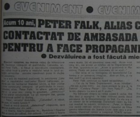 Peter Falk, alias Columbo, contactat de Ambasada României din SUA pentru a face PROPAGANDĂ Regimului CEAUȘESCU. Memoria EvZ