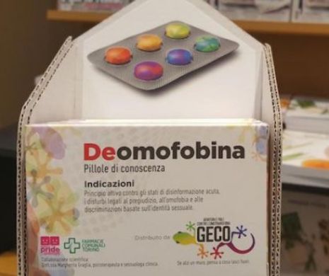 Propaganda LGBT ne vrea sănătoși: În farmaciile din Torino a ajuns să se vândă medicamentul care vindecă homofobia
