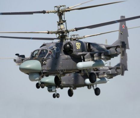 Un elicopter rusesc de tip Ka-52 s-a prăbușit în Siria. Ambii piloți au decedat