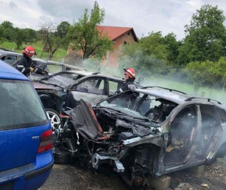 Dezastru la un service auto din orașul Năsăud. S-a întâmplat o tragedie ...