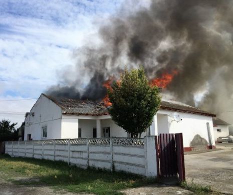 Incendiu violent la o cășărie din județul Constanța