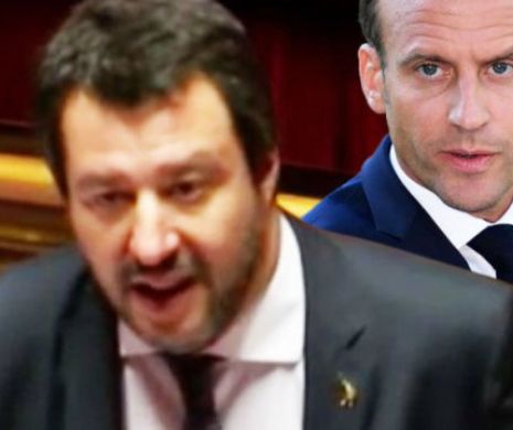 Macron PUS la PUNCT de Salvini: „Nu are cum să de-a el lecții Italiei”