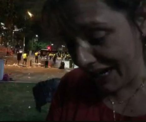 O actriță a izbucnit în lacrimi după mitingul PSD