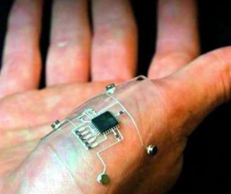 Un nou tip de imprimantă 3-D face posibilă integrarea de circuite electronice temporare pe piele