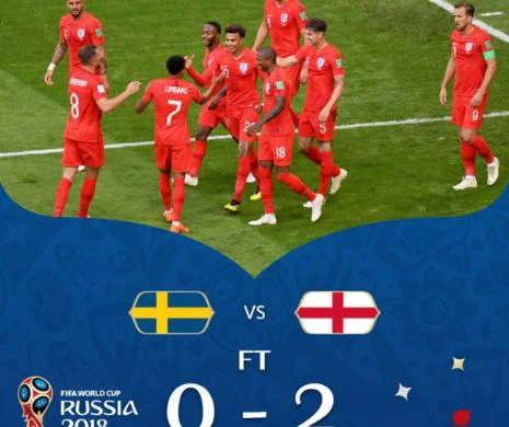 CAMPIONATUL MONDIAL. Anglia ajunge în semifinale, după ce trece de o națională INERTĂ a Suediei