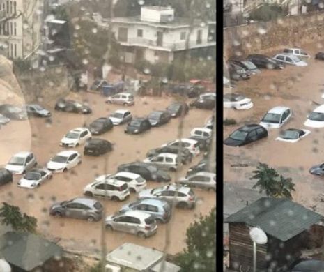 Furtuna APOCALIPTICĂ în ATENA! Totul e DISTRUS! Mașinile sunt înghițite de ape – bilanțul MORȚILOR crește!