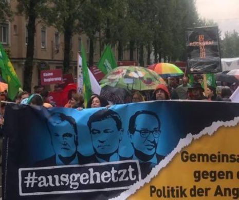 Peste 30.000 de oameni au manifestat la München în FAVOAREA migranţilor: Nu vrem ca Germania lui Seehofer să devină Ungaria lui Orban