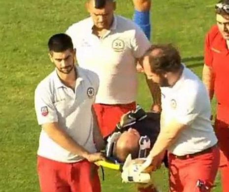 Un arbitru ROMÂN s-a accidentat GRAV pe terenul de fotbal. A fost nevoie de INTERVENȚIA MEDICILOR