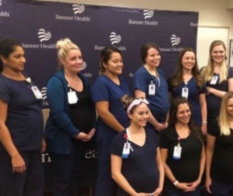 16 asistente colege au rămas însărcinate în aceeași perioadă