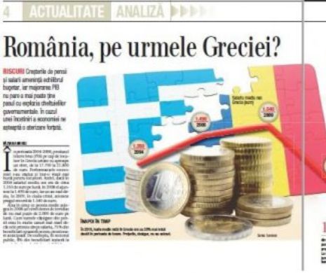 Din revista CAPITAL: Se află România pe aceeași traiectorie avută de Grecia înainte de criza din 2008?