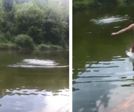 INCREDIBIL. Un tânăr a fost filmat de prieteni în timp ce se îneca. Au crezut că este o glumă