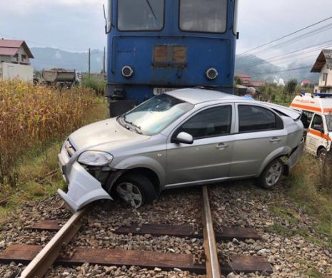 Accident de tren în Maramureș. Două persoane sunt rănite