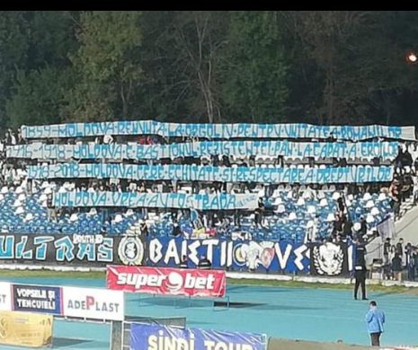 Bannerul INTERZIS de Jandarmerie la meciul Poli Iași - Dinamo | VIDEO