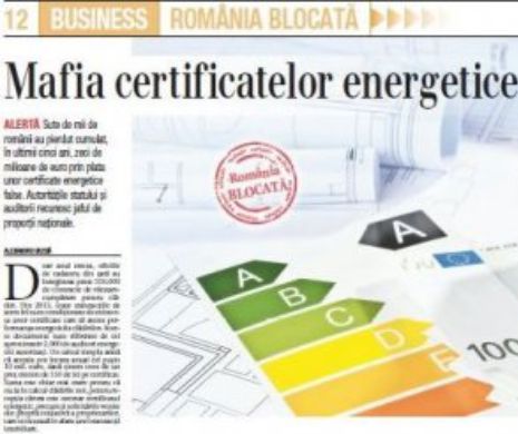 Din revista CAPITAL: Afacerea de zeci de milioane a certificatelor energetice false
