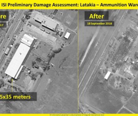Imagini din satelit. Cum arată clădirile din Siria atacate de Israel înainte și după bombardament
