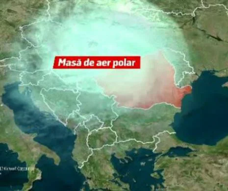 O masă uriașă de aer arctic va lovi de 2 ori România
