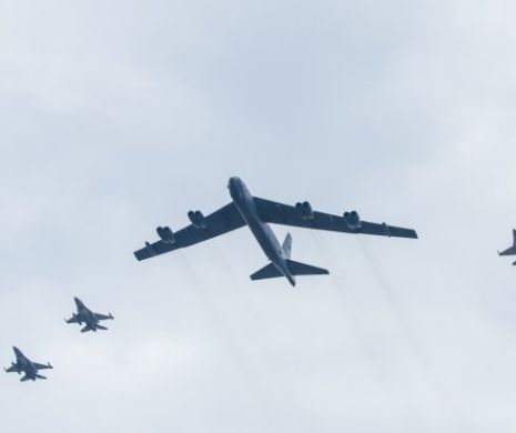 Pregătiri pentru „un conflict la scară largă” cu Rusia. Consolidarea prezenţei NATO: Bombardier strategic B-52, în România