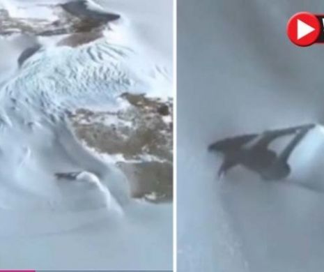 Google Earth a DESCOPERIT o ambarcațiune supersonică care iese din zăpada Antarcticii. VIDEO în articol