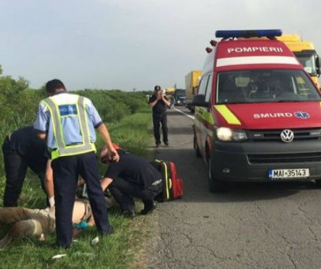 GRAV ACCIDENT rutier. Cinci autoturisme au fost implicate. Autostrada A1 Bucureşti – Piteşti este BLOCATĂ