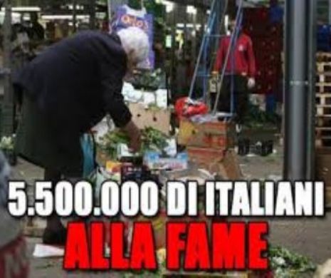 Şocant! CINCI milioane de italieni trăiesc în SĂRĂCIE ABSOLUTĂ, dintre care 1,6 milioane sunt străini