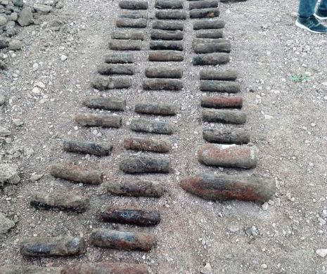 Un adevărat arsenal din Al Doilea Război Mondial a fost descoperit azi lângă Focşani