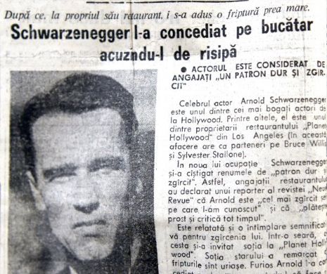 Arnold Schwarzenegger, un patron zgârcit