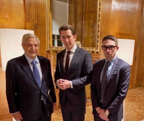 Cancelarul austriac Sebastian Kurz, sprijin total pentru Soros şi fiul său Alexander