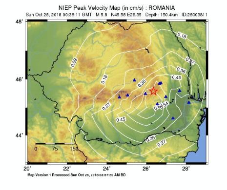 CUTREM de magnitudine 3 în ROMÂNIA. News ALERT