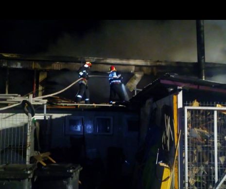 Incendiul a devastat o hală din Parcul Industrial