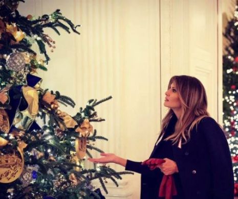 Melania Trump a început pregătirile pentru Crăciun la Casa Albă. Ce temă a ales în acest an şi de este atacată. Video în articol